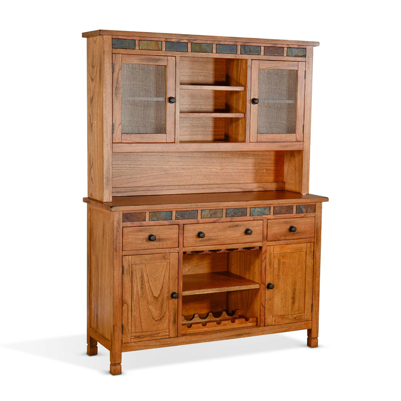 Sedona - Buffet & Hutch - Rustic Oak.