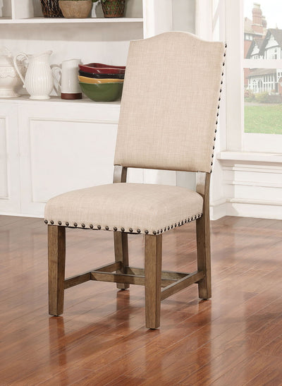 Julia - Side Chair (Set of 2) - Light Oak / Beige - Grand Furniture GA