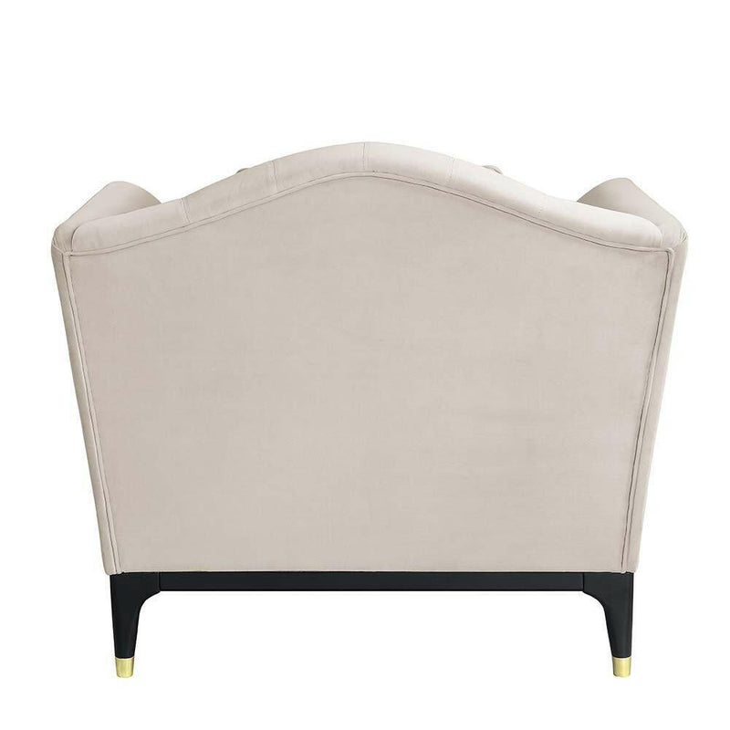 Tayden - Chair - Beige Velvet - Grand Furniture GA