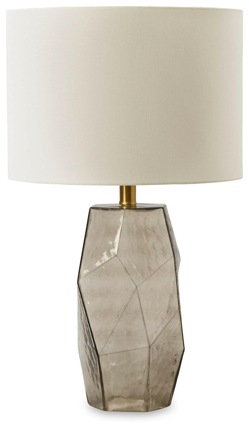 Taylow - Gray - Glass Table Lamp.