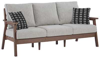 Emmeline - Brown / Beige - Sofa With Cushion.