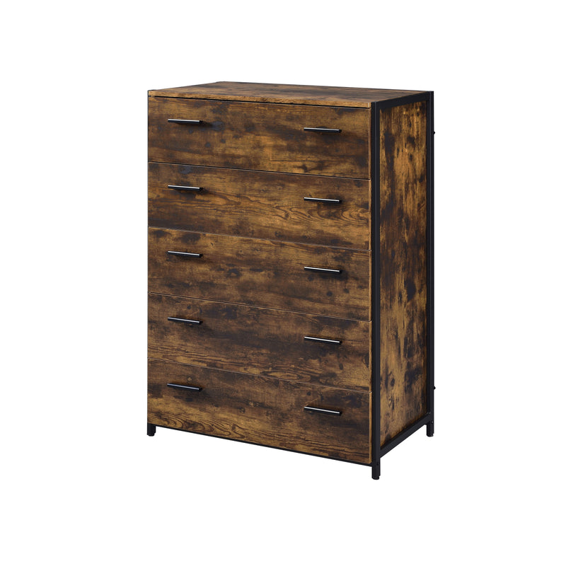 Juvanth - Chest - Rustic Oak & Black Finish - Grand Furniture GA