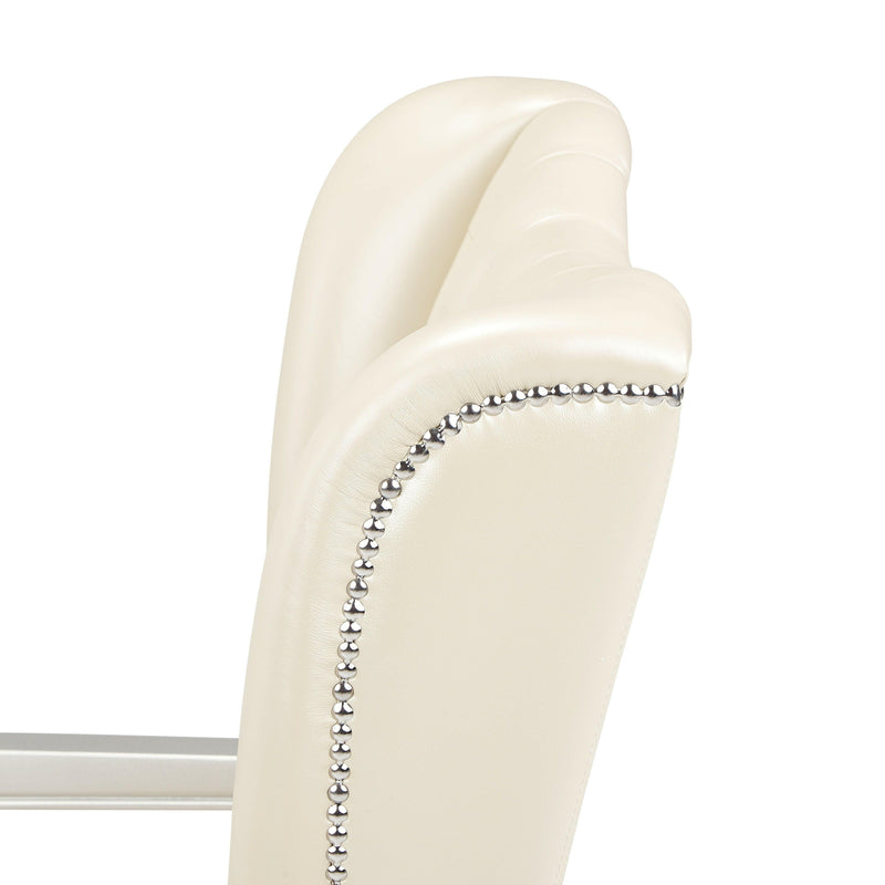 Hollywood Swank - Desk Chair - Creamy Pearl.