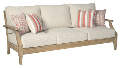 Clare - Beige - Sofa With Cushion.