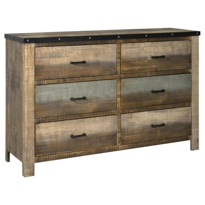 Sembene - 6-Drawer Dresser - Antique Multi-Color - Dressers - Grand Furniture GA