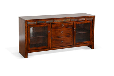 Santa Fe - 60" TV Console - Dark Brown.