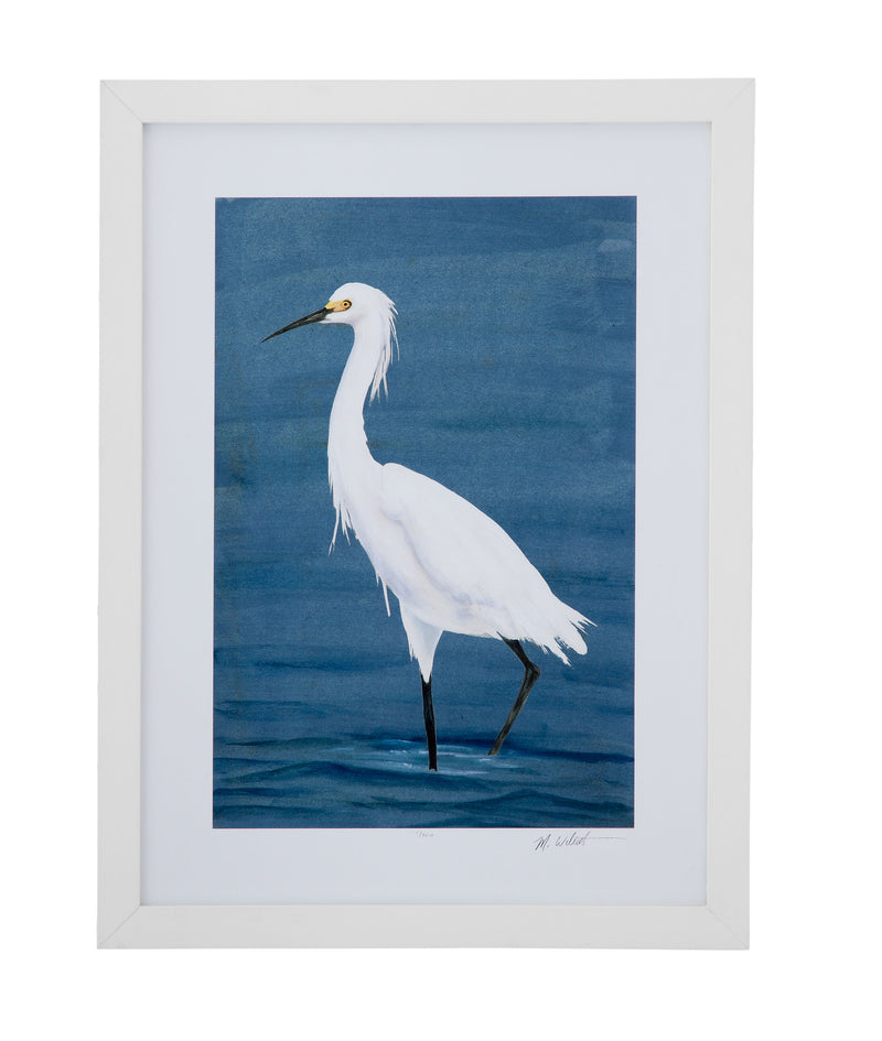 Wading Egret II - Blue