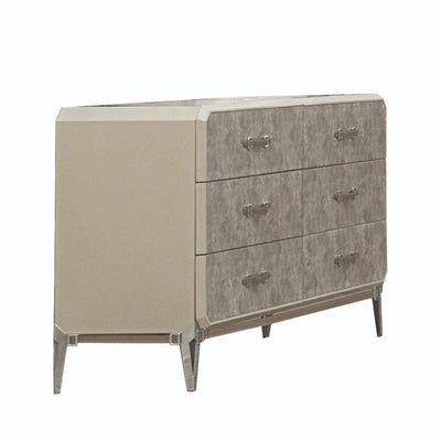 Kordal - Dresser - Vintage Beige PU - Grand Furniture GA