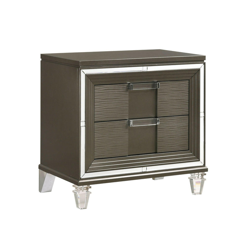 Twenty Nine - 2-Drawer Nightstand With Usb - Dark Brown - Accent Nightstands - Grand Furniture GA
