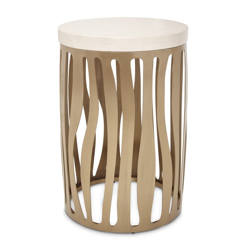 La Rachelle - Round Chairside Table - Chardonnay