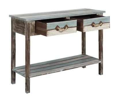 Marilla - Two Drawer Console Table - Islander Multicolor