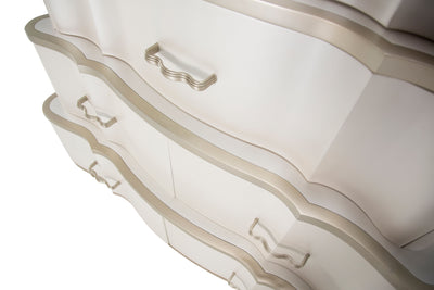 London Place - 6-Drawer Tiered Chest - Creamy Pearl