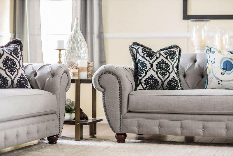 Viviana - Loveseat - Gray / Black - Grand Furniture GA