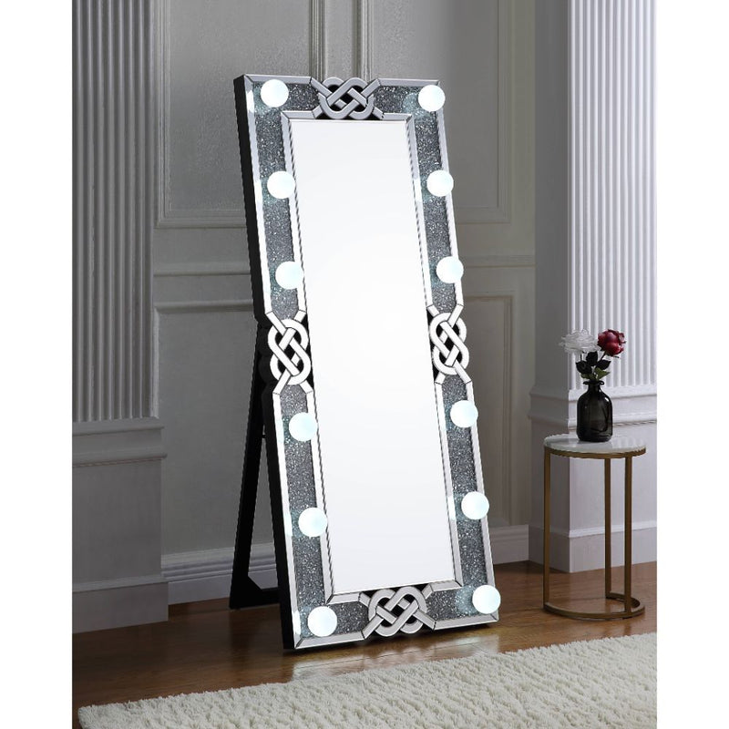 Noralie - Accent Floor Mirror - Pearl Silver - Grand Furniture GA