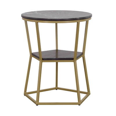 Luzon - Accent Table - Black / Gold