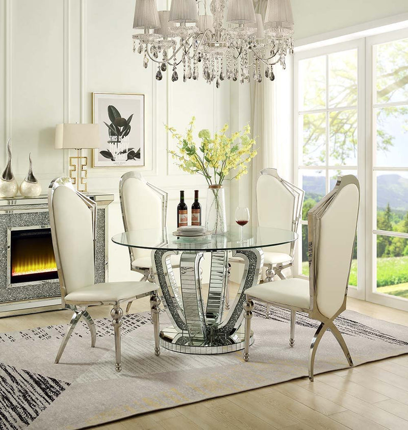 Noralie - Dining Table - Mirrored - Grand Furniture GA