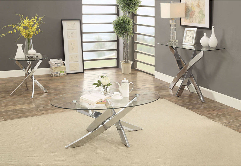 Laila - Coffee Table - Pearl Silver - Grand Furniture GA