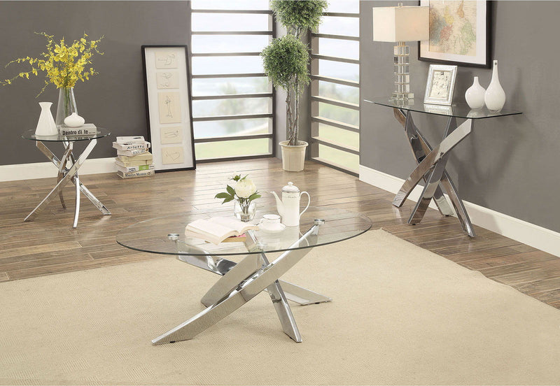 Laila - Coffee Table - Pearl Silver.