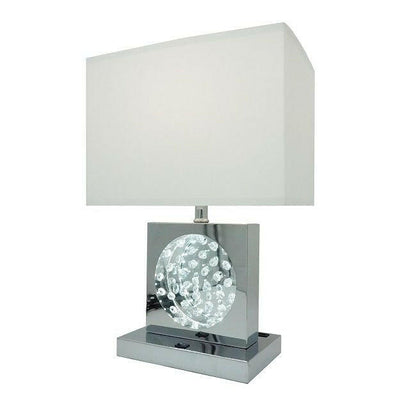 Table Lamp - Chrome - Metal.