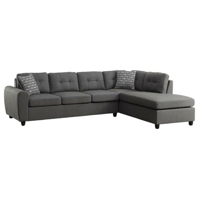 Stonenesse - Tufted Sectional - Grey.