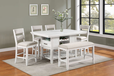 Wendy - Counter Height Table - White - Grand Furniture GA