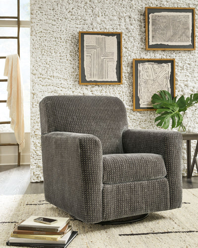 Herstow - Swivel Glider Accent Chair