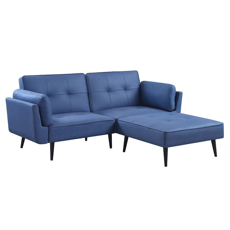 Nafisa - Sofa - Blue Fabric - Grand Furniture GA