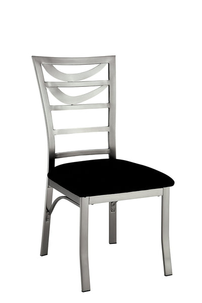 Roxo - Side Chair (Set of 2) - Silver / Black.