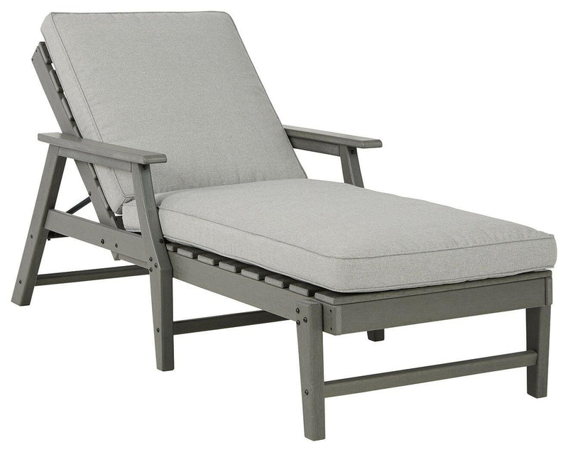 Visola - Gray - Chaise Lounge With Cushion - Grand Furniture GA