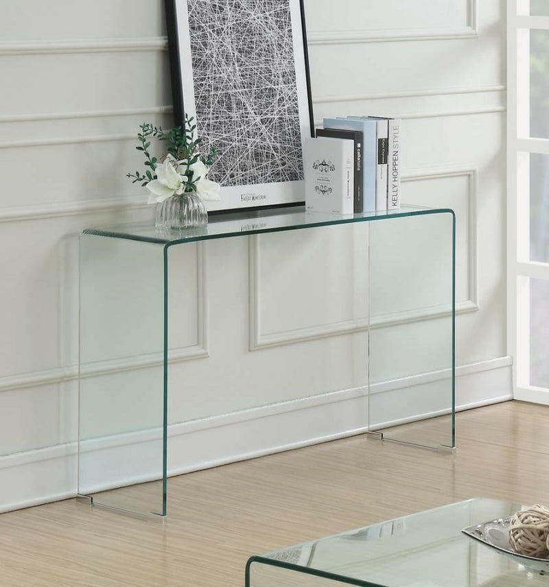 Ripley - Rectangular Sofa Table - Clear - Sofa Tables - Grand Furniture GA