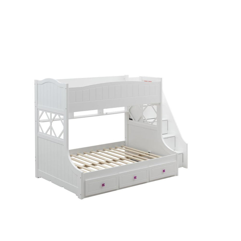 Meyer - Twin Over Full Bunk Bed - White - Grand Furniture GA