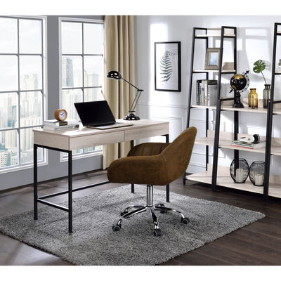 Wendral - Desk - Natural & Black - Grand Furniture GA