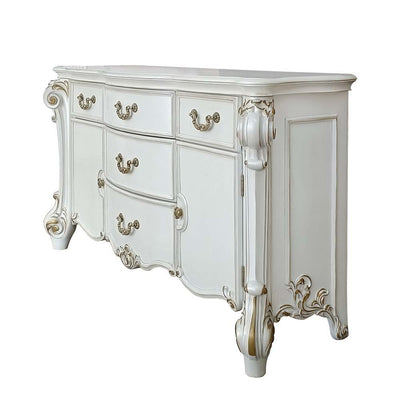 Vendom - Dresser - Antique Pearl Finish - Grand Furniture GA