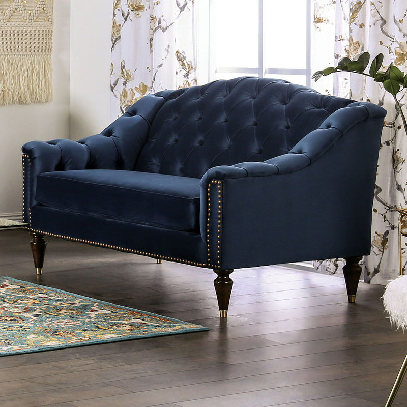 Martinique - Loveseat - Blue - Grand Furniture GA