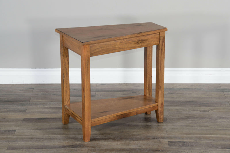 Sedona - Chair Side Table - Rustic Oak.