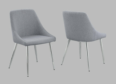 Tola - Dining Chair (Set of 2) - Pearl Silver.