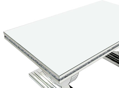 Noralie - Dining Table - Mirrored - Glass - 30" - Grand Furniture GA