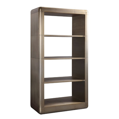 Jennavieve - Bookshelf - Gold Aluminum - Grand Furniture GA