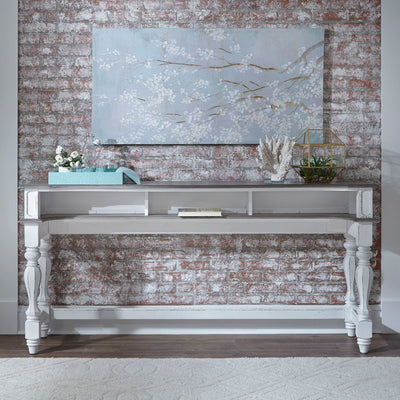 Magnolia Manor - Console Bar Table - White