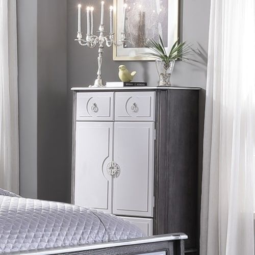 House - Beatrice Chest - Charcoal & Light Gray Finish - Grand Furniture GA