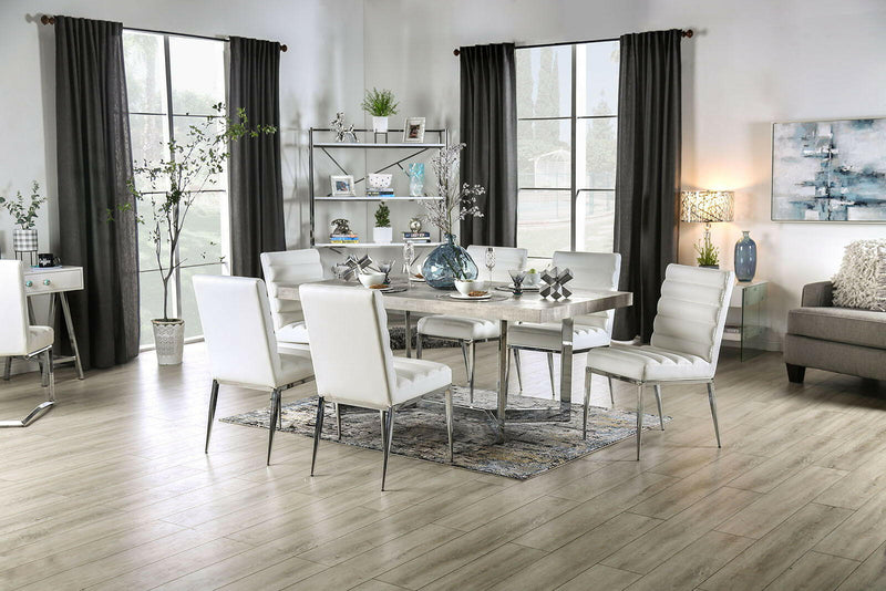 Sindy - Dining Table - Light Gray - Grand Furniture GA