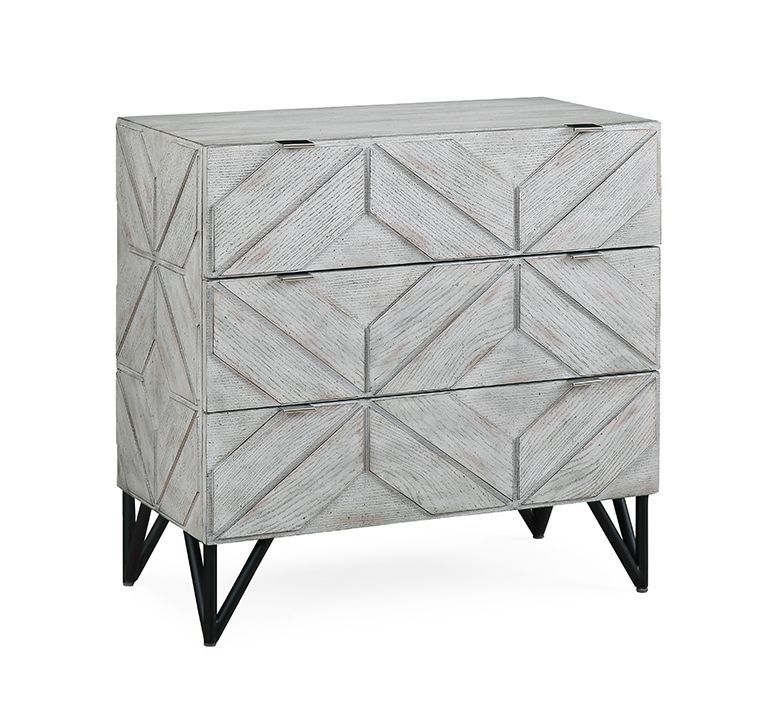 Kimmie - Three Drawer Chest - Braxton White