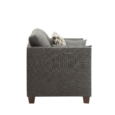 Laurissa - Chair - Light Charcoal Linen - Grand Furniture GA