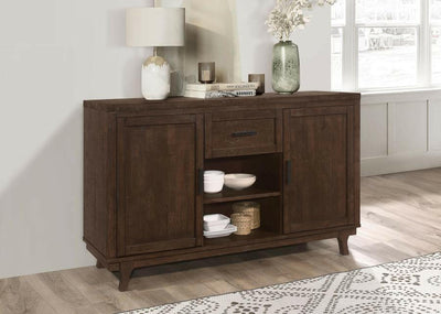 Reynolds - 2-Door Dining Sideboard Server - Brown Oak.