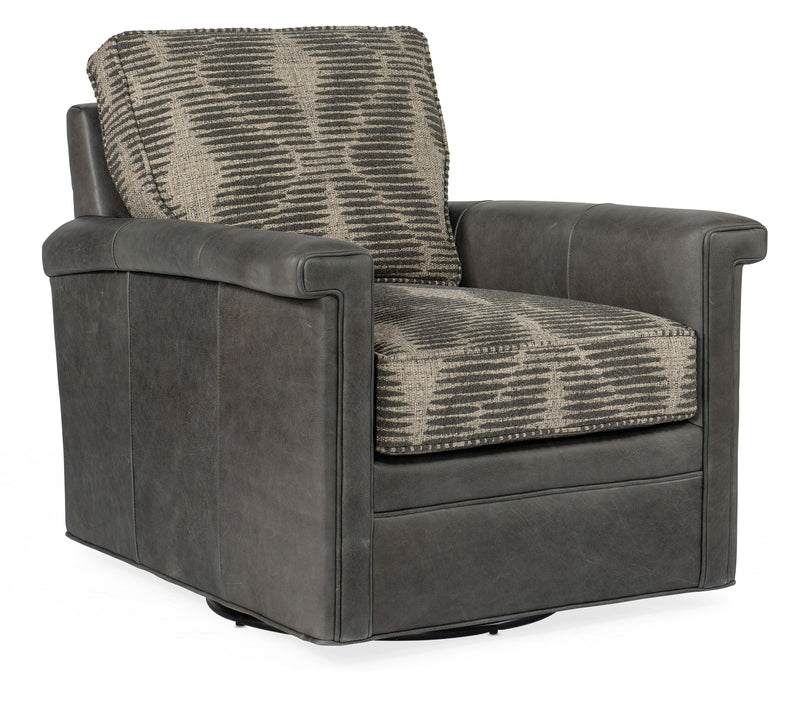 Mallory - Swivel Chair 8-Way Tie - Gray, Dark