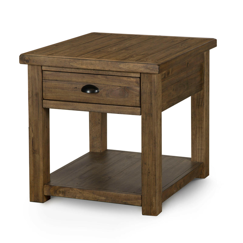 Stratton - Rectangular End Table - Warm Nutmeg.