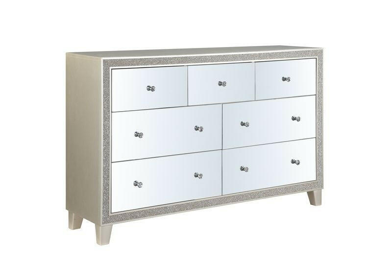 Sliverfluff - Dresser - Mirrored & Champagne Finish - Grand Furniture GA