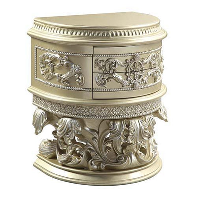 Vatican - Nightstand - Champagne Silver Finish - Grand Furniture GA