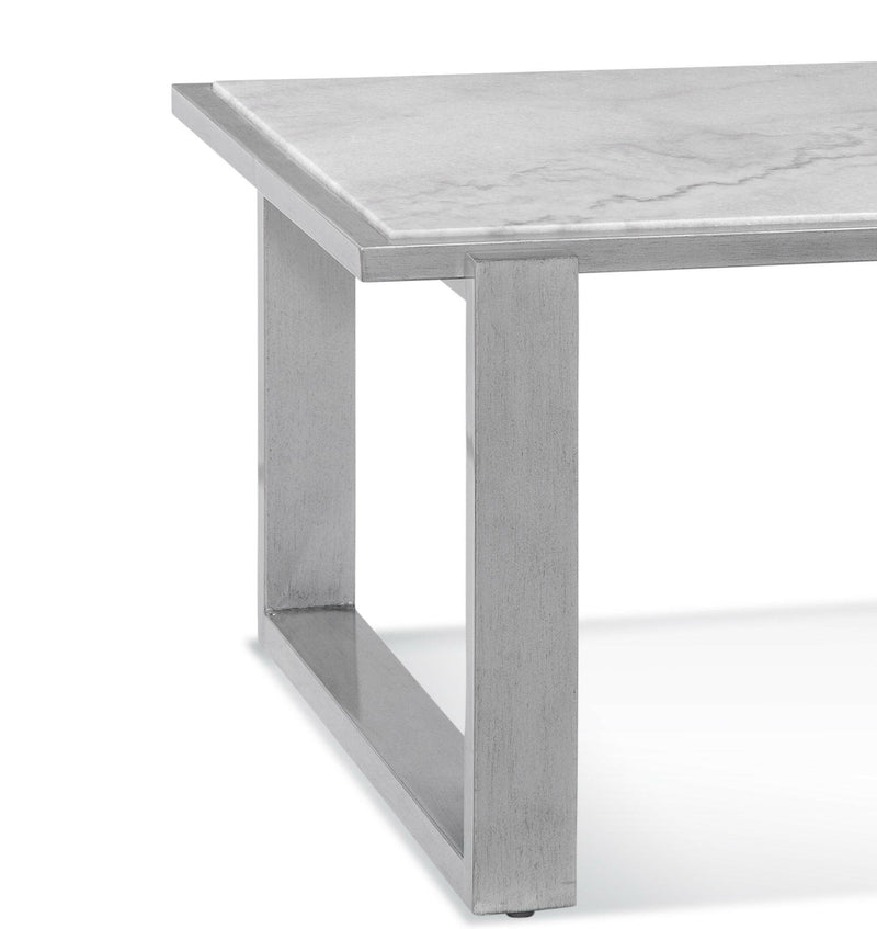 Hessle - Rectangle Cocktail Table - Silver - Cocktail Tables - Grand Furniture GA