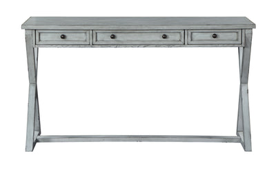 Keats - Three Drawer Console - Stephanie Soft Gray